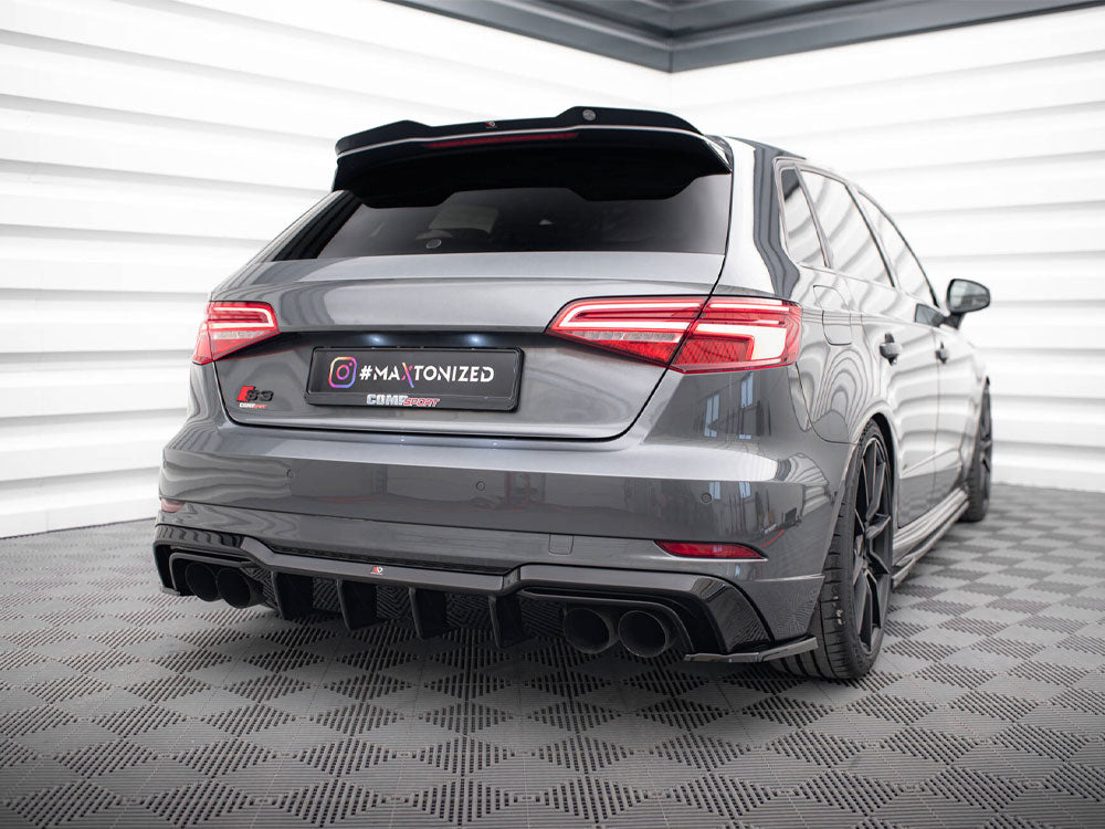 Rear Side Splitters V.2 Audi S3 / A3 S-Line Sportback 8V Facelift - Wayside Performance 