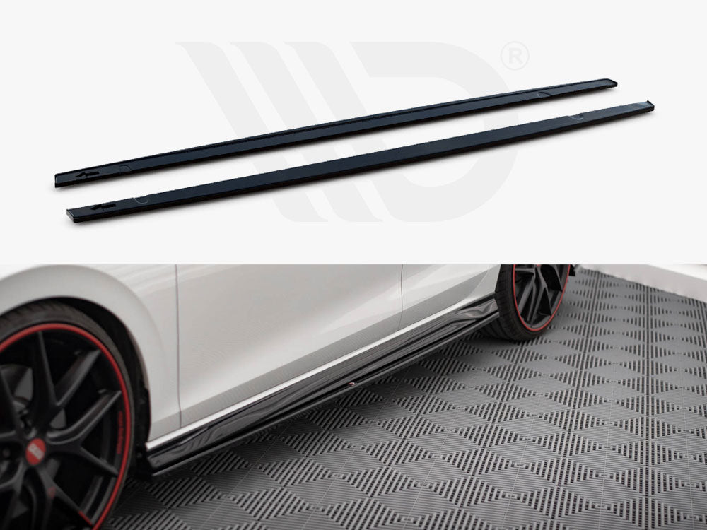 Side Skirts Diffusers VW Golf GTI / GTI Clubsport / R-Line Mk8 - Wayside Performance 