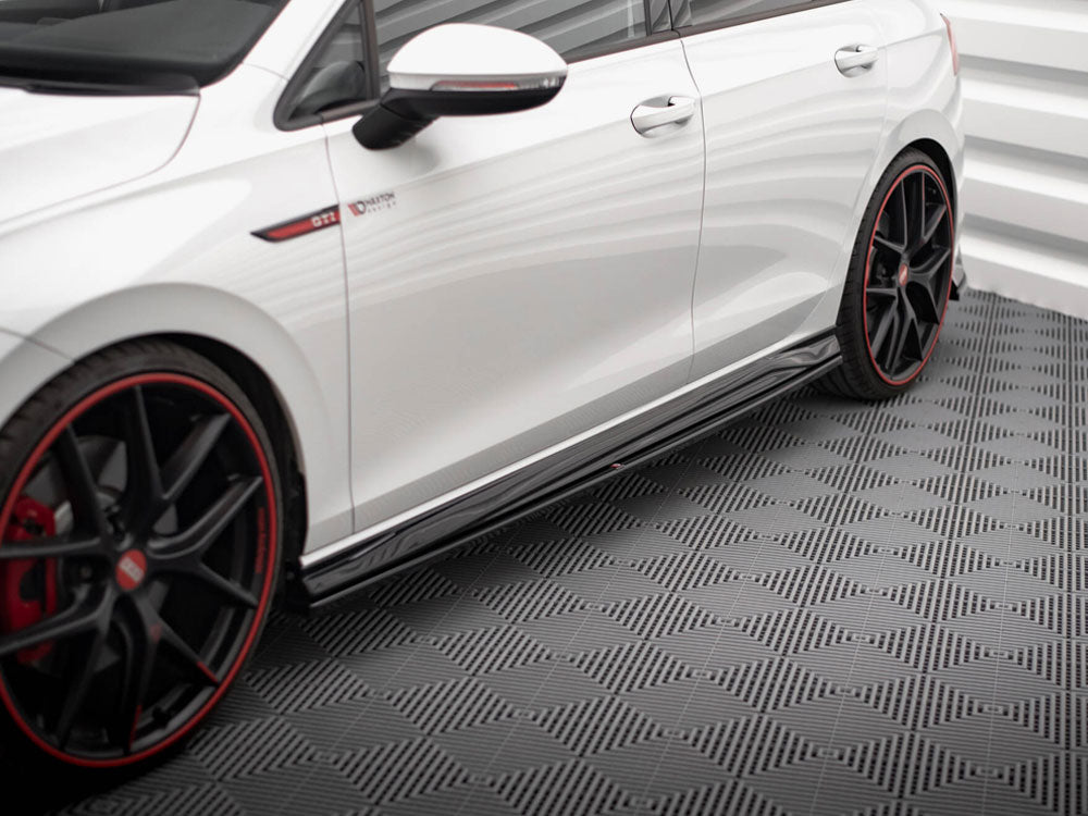 Side Skirts Diffusers VW Golf GTI / GTI Clubsport / R-Line Mk8 - Wayside Performance 