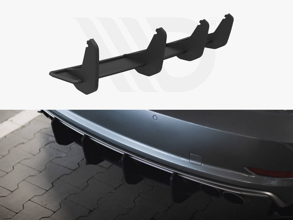 Street PRO Rear Diffuser Audi S3 Sedan 8V - Wayside Performance 