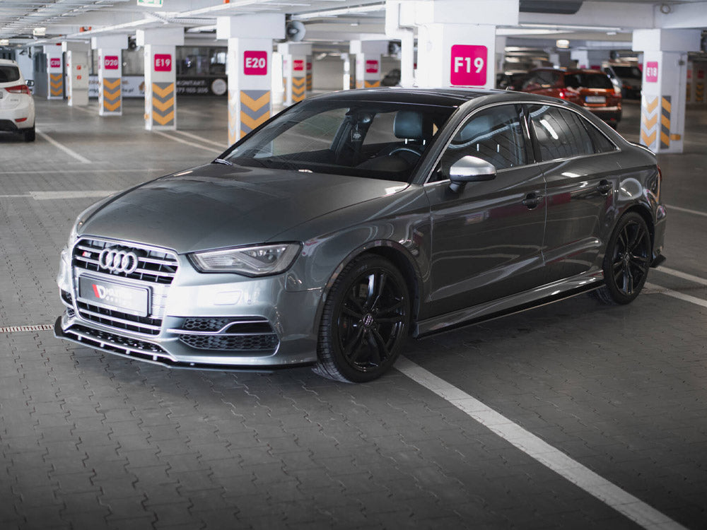 Street PRO Front Splitter Audi S3 / A3 S-Line Sedan 8V - Wayside Performance 