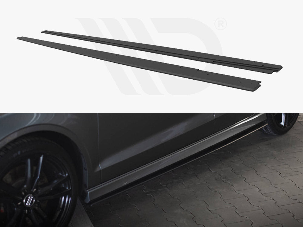 Street PRO Side Skirts Diffusers Audi S3 / A3 S-Line Sedan 8V - Wayside Performance 