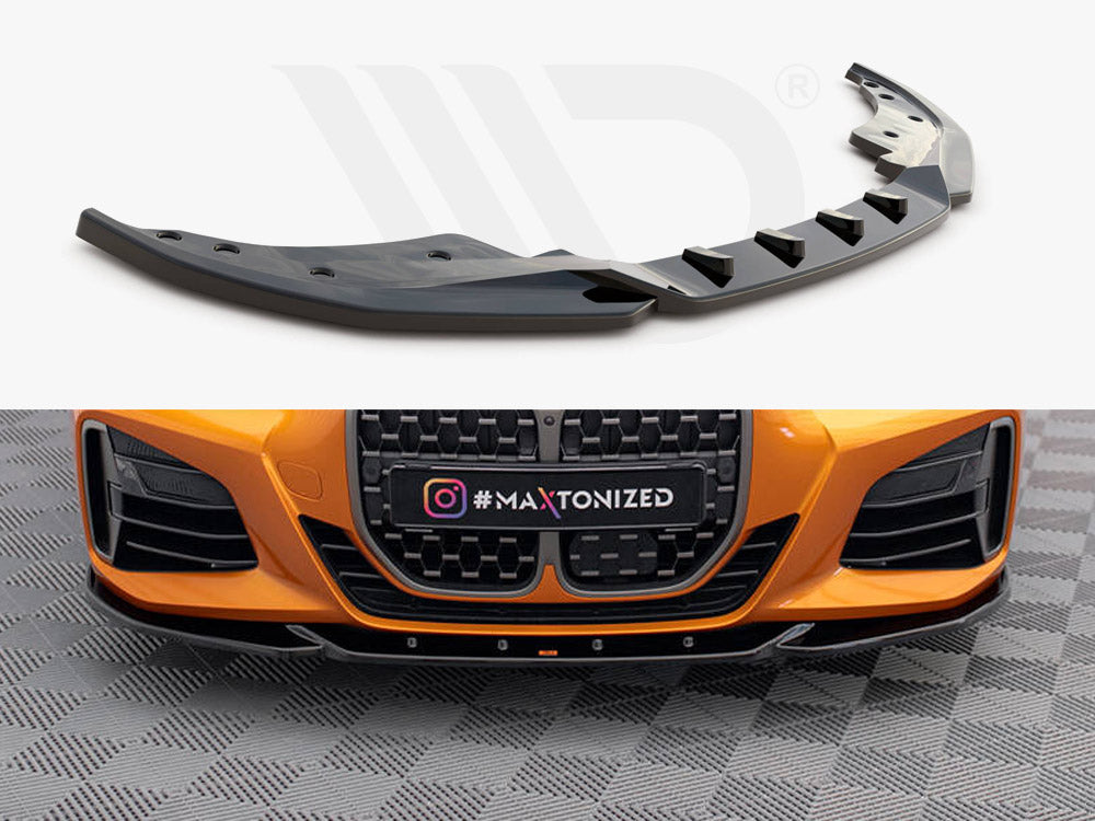 Front Splitter V.4 BMW 4 M-Pack / M440i G22 - Wayside Performance 