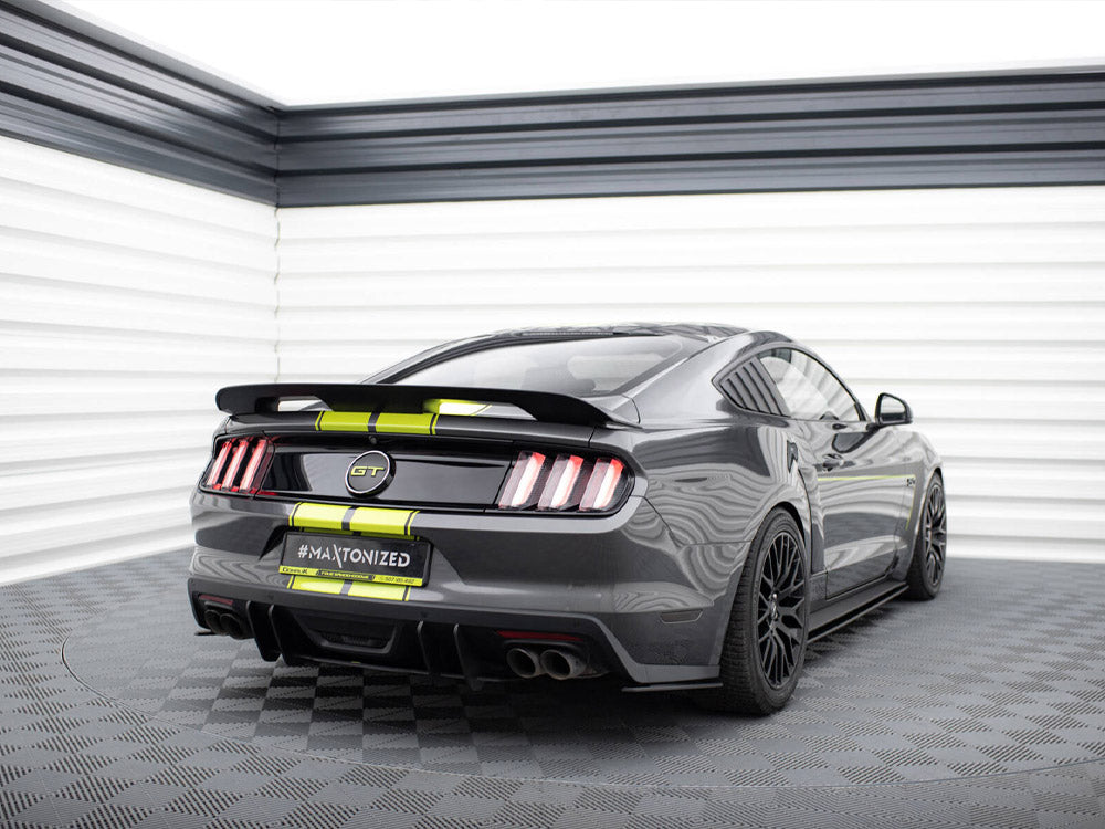 Street Pro Rear Side Splitters Ford Mustang GT Mk6 - Wayside Performance 