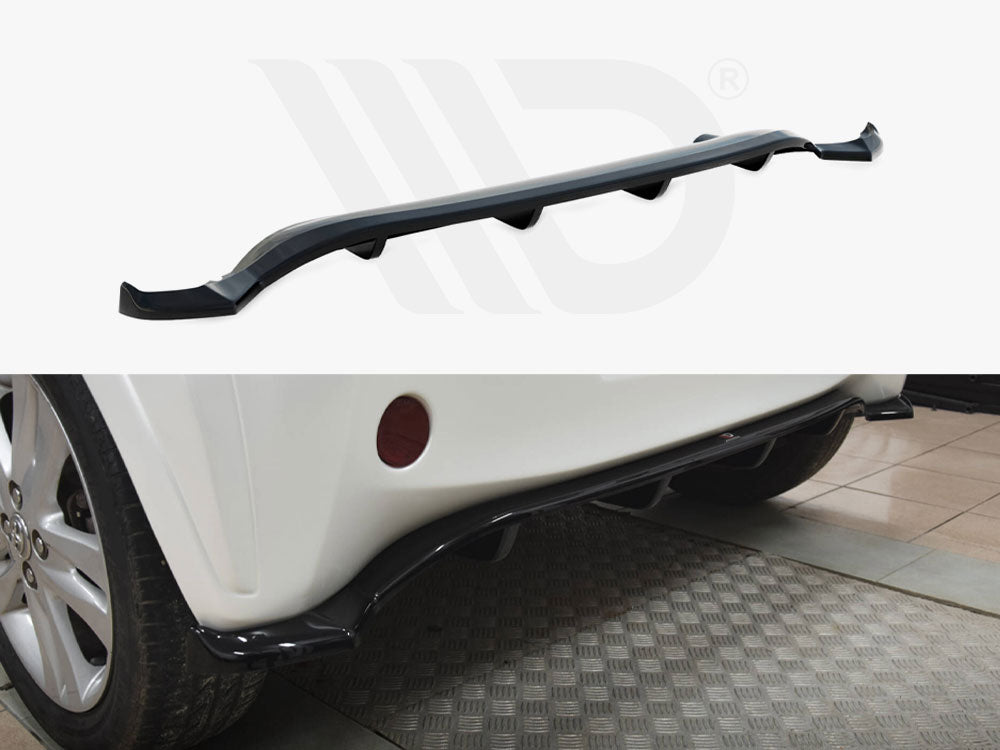 Central Rear Splitter (Vertical Bars) Toyota IQ - Wayside Performance 