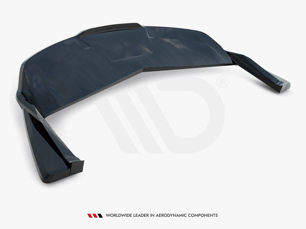 Central Rear Splitter (Vertical Bars) V.2 Tesla Model S Plaid Mk1 Facelift - Wayside Performance 