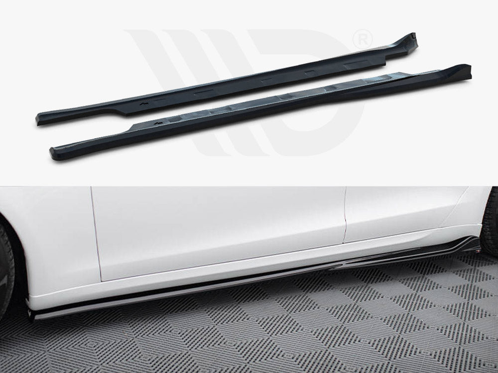Side Skirts Diffusers V.1 Tesla Model S Plaid Mk1 Facelift - Wayside Performance 