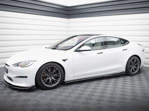 Side Skirts Diffusers V.1 Tesla Model S Plaid Mk1 Facelift - Wayside Performance 