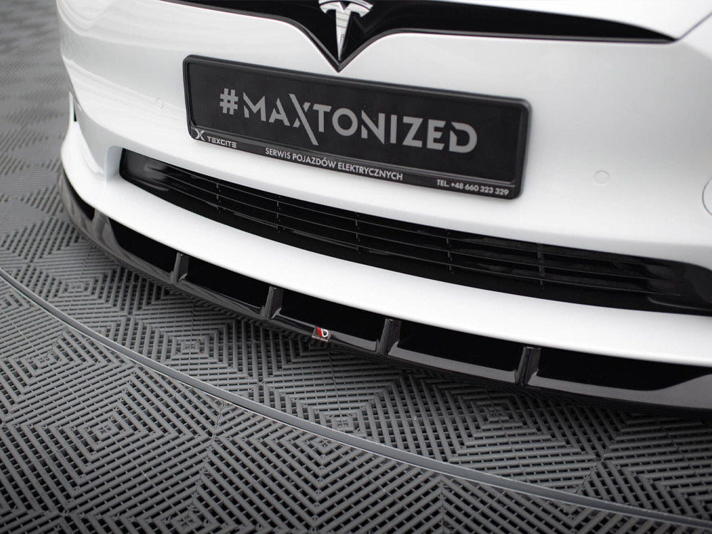 Front Splitter V.3 Tesla Model S Plaid Mk1 Facelift - Wayside Performance 