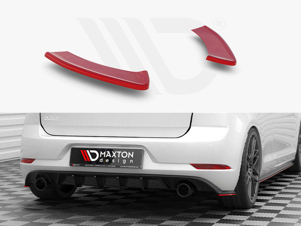 Rear Side Splitters V.2 Volkswagen Golf GTI Mk7 Facelift - Wayside Performance 