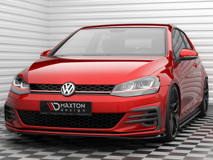 Front Splitter V.4 Volkswagen Golf GTI Mk7 Facelift - Wayside Performance 