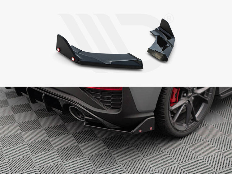 Rear Side Splitters V.4 + Flaps Hyundai I30 N Hatchback Mk3 Facelift - Wayside Performance 