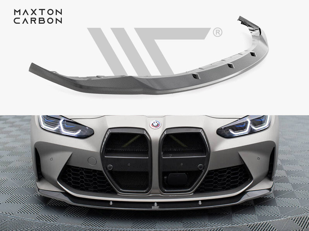 Carbon Fiber Front Splitter V.3 BMW M4 G82 / M3 G80 - Wayside Performance 