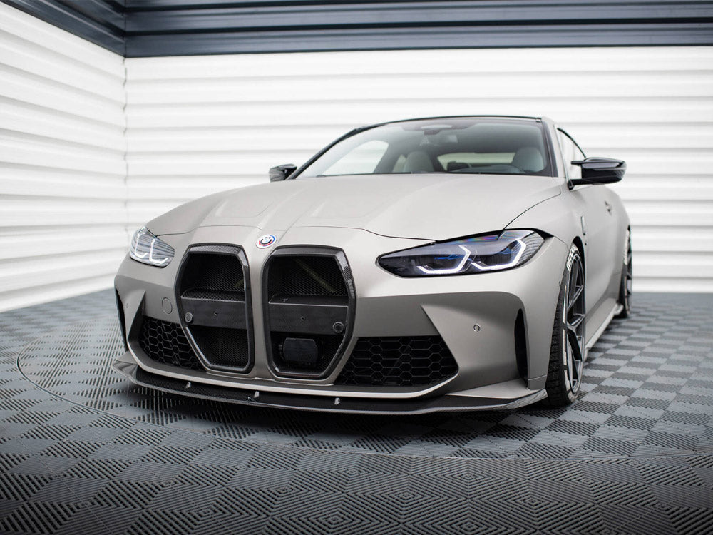 Carbon Fiber Front Splitter V.3 BMW M4 G82 / M3 G80 - Wayside Performance 
