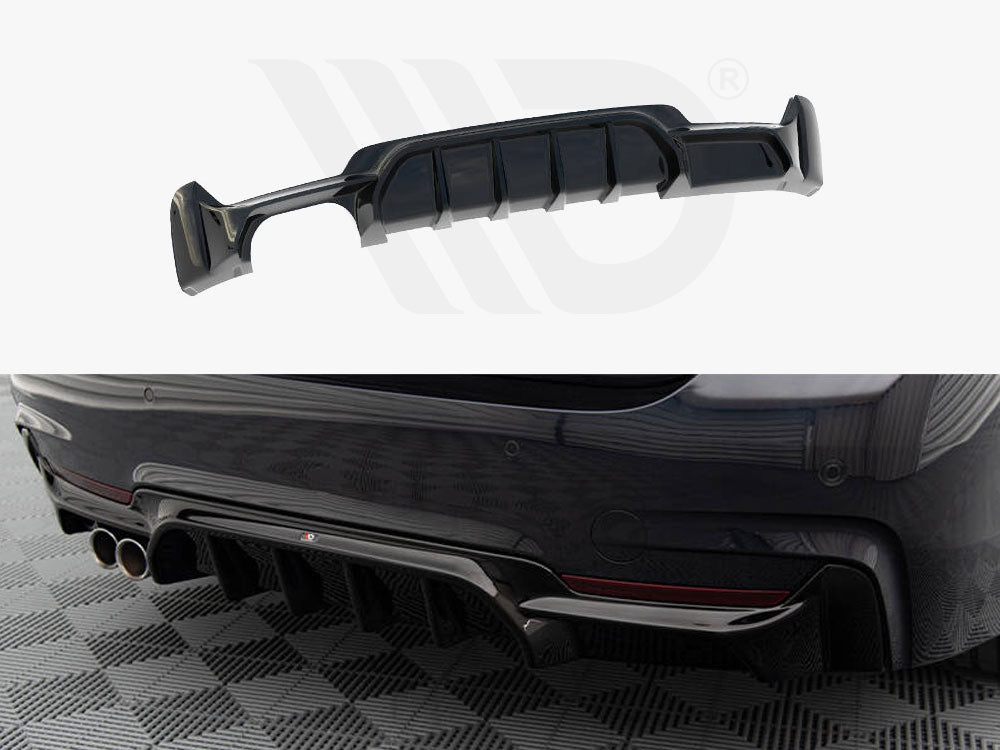 Rear Valance BMW 4 Coupe / Gran Coupe M-Pack F32 / F36 (Version with exhaust on one side) - Wayside Performance 