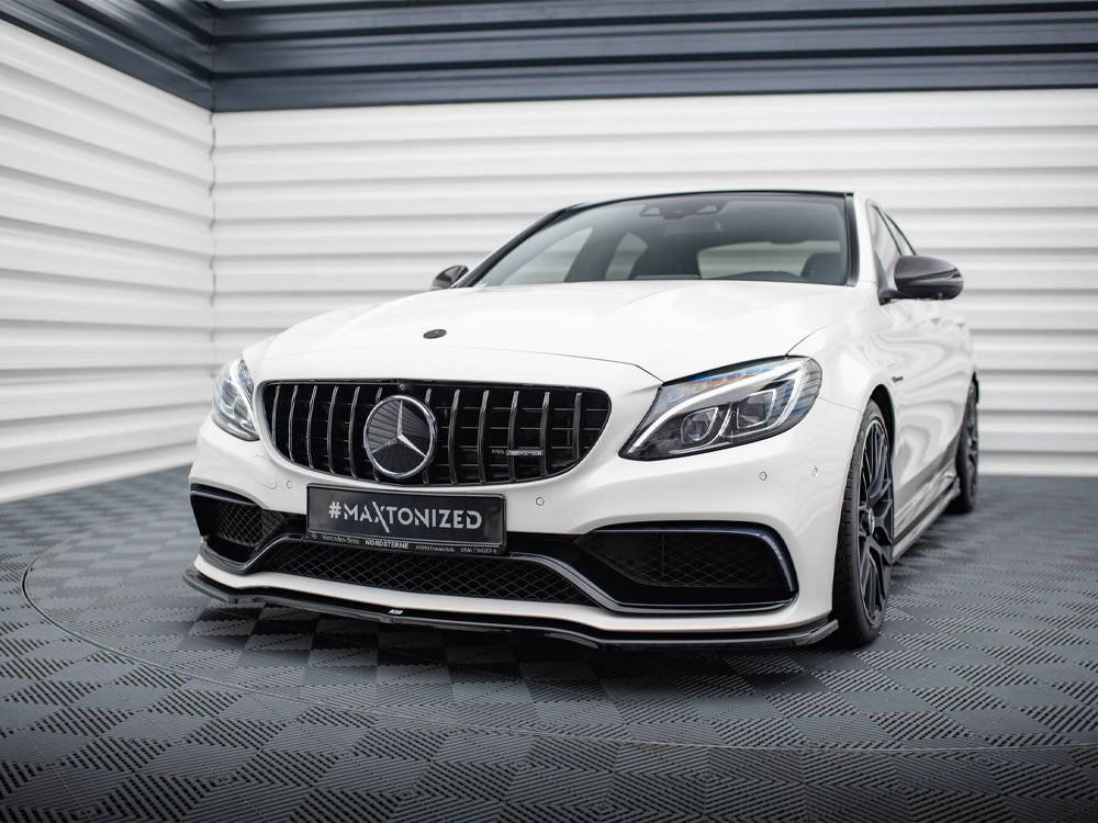 Front Splitter V.1 Mercedes-AMG C63 Sedan / Estate W205 / S205 - Wayside Performance 