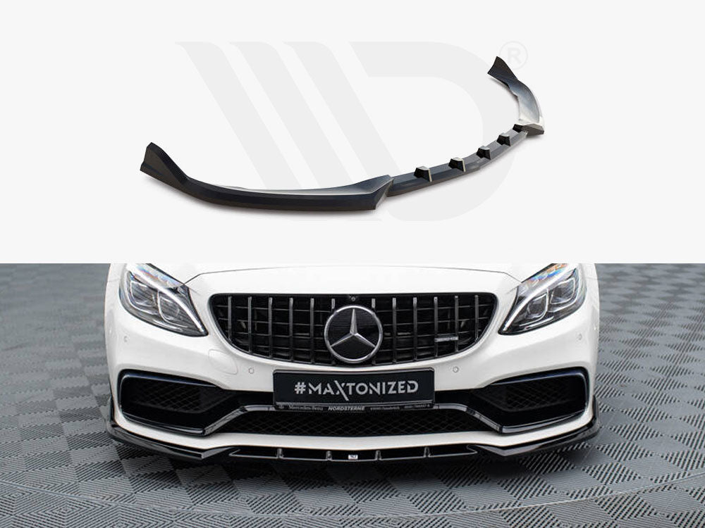 Front Splitter V.2 Mercedes-AMG C63 Sedan / Estate W205 / S205 - Wayside Performance 