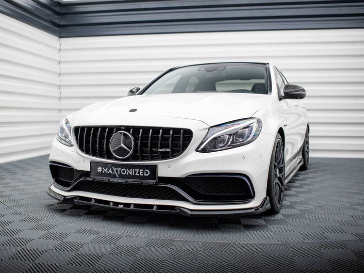 Front Splitter V.2 Mercedes-AMG C63 Sedan / Estate W205 / S205 - Wayside Performance 