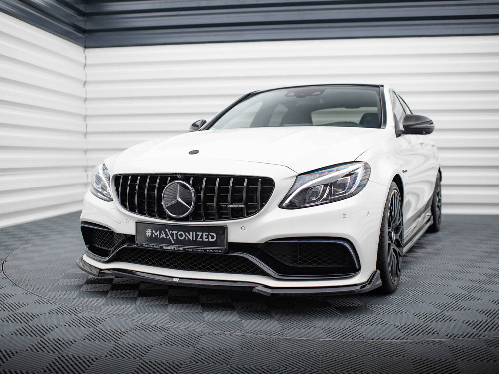 Front Splitter V.3 Mercedes-AMG C63 Sedan / Estate W205 / S205 - Wayside Performance 