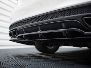 Central Rear Splitter (Vertical Bars) Mercedes-AMG C63 Sedan / Estate W205 / S205 - Wayside Performance 