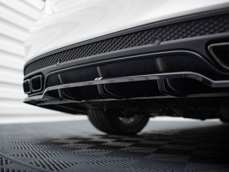 Central Rear Splitter (Vertical Bars) Mercedes-AMG C63 Sedan / Estate W205 / S205 - Wayside Performance 