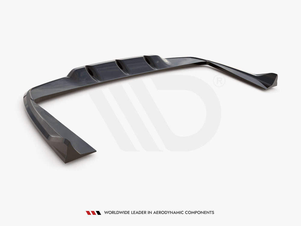 Central Rear Splitter (Vertical Bars) Mercedes-AMG C63 Sedan / Estate W205 / S205 - Wayside Performance 