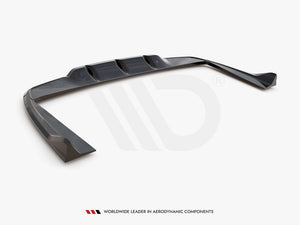 Central Rear Splitter (Vertical Bars) Mercedes-AMG C63 Sedan / Estate W205 / S205 - Wayside Performance 