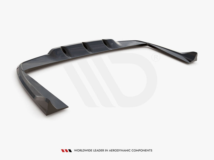 Central Rear Splitter (Vertical Bars) Mercedes-AMG C63 Sedan / Estate W205 / S205 - Wayside Performance 