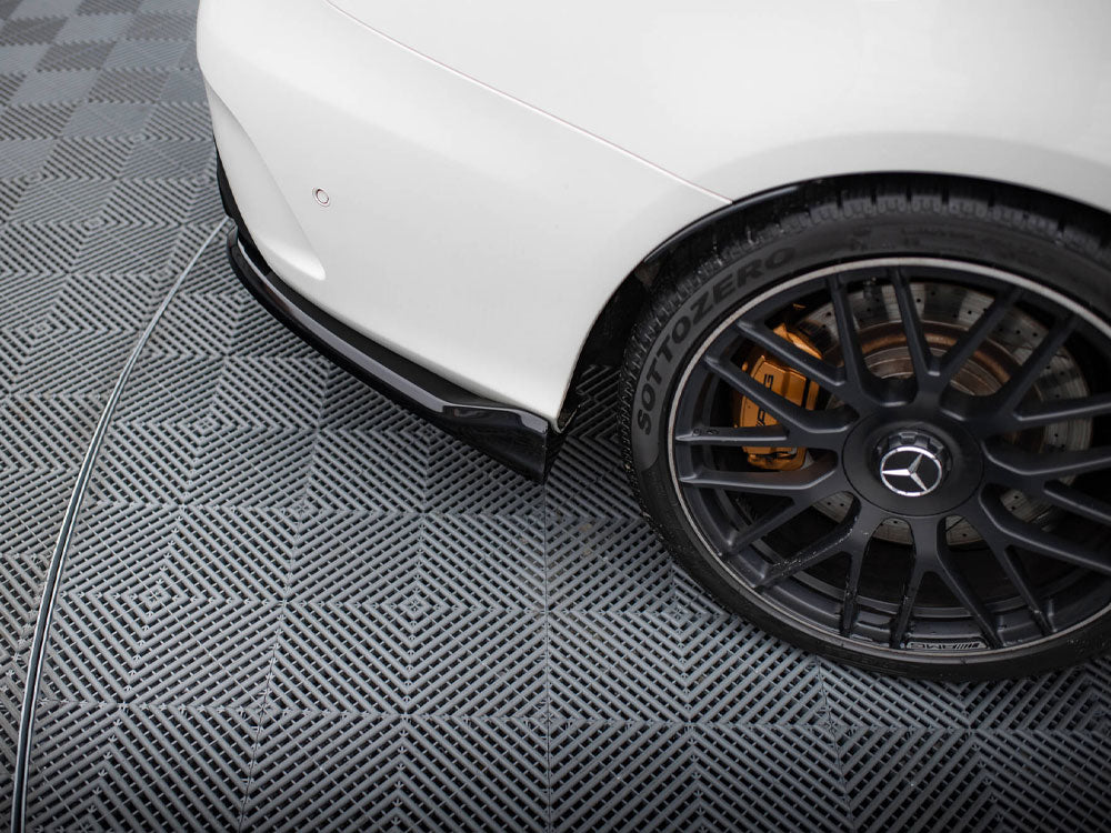 Central Rear Splitter (Vertical Bars) Mercedes-AMG C63 Sedan / Estate W205 / S205 - Wayside Performance 