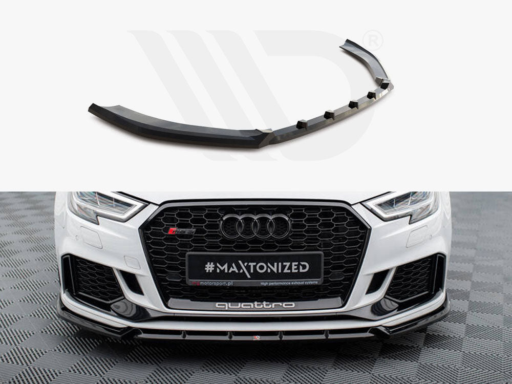 Front Splitter V.3 Audi RS3 Sedan 8V Facelift - Wayside Performance 