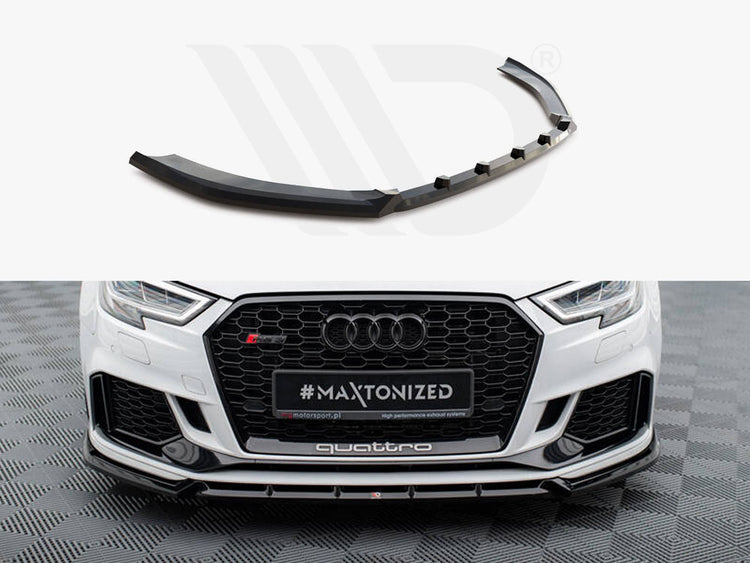 Front Splitter V.3 Audi RS3 Sedan 8V Facelift - Wayside Performance 