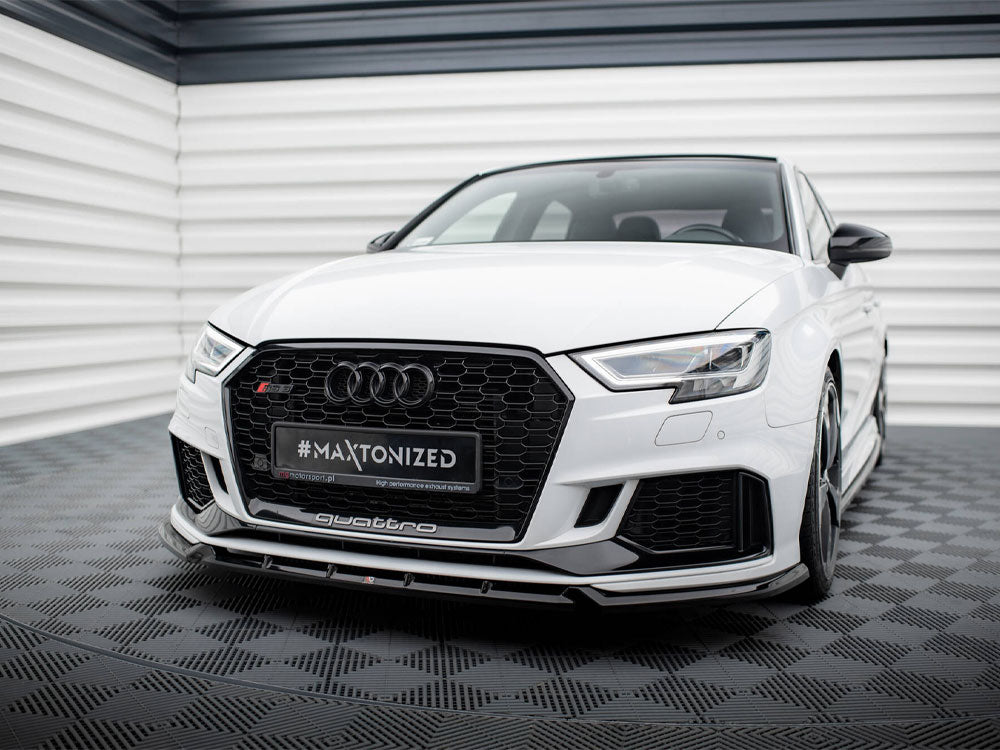 Front Splitter V.3 Audi RS3 Sedan 8V Facelift - Wayside Performance 