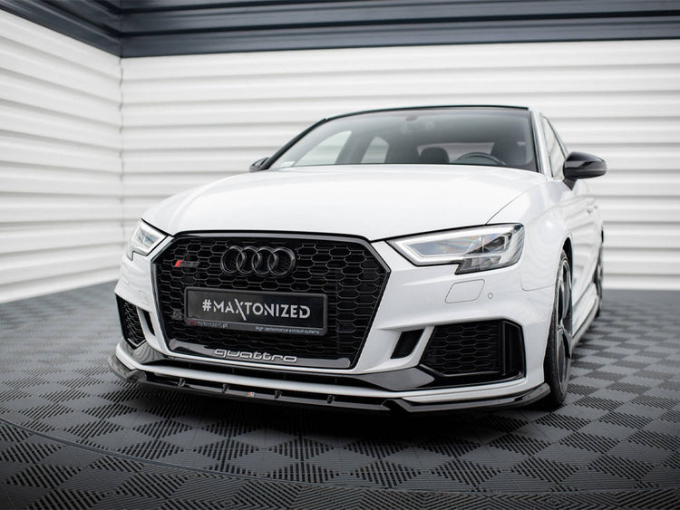Front Splitter V.3 Audi RS3 Sedan 8V Facelift - Wayside Performance 