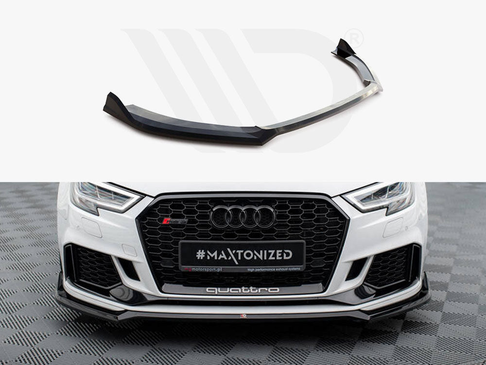 Front Splitter V.4 Audi RS3 Sedan 8V Facelift - Wayside Performance 