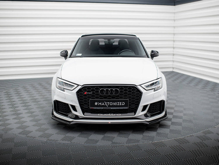 Front Splitter V.4 Audi RS3 Sedan 8V Facelift - Wayside Performance 