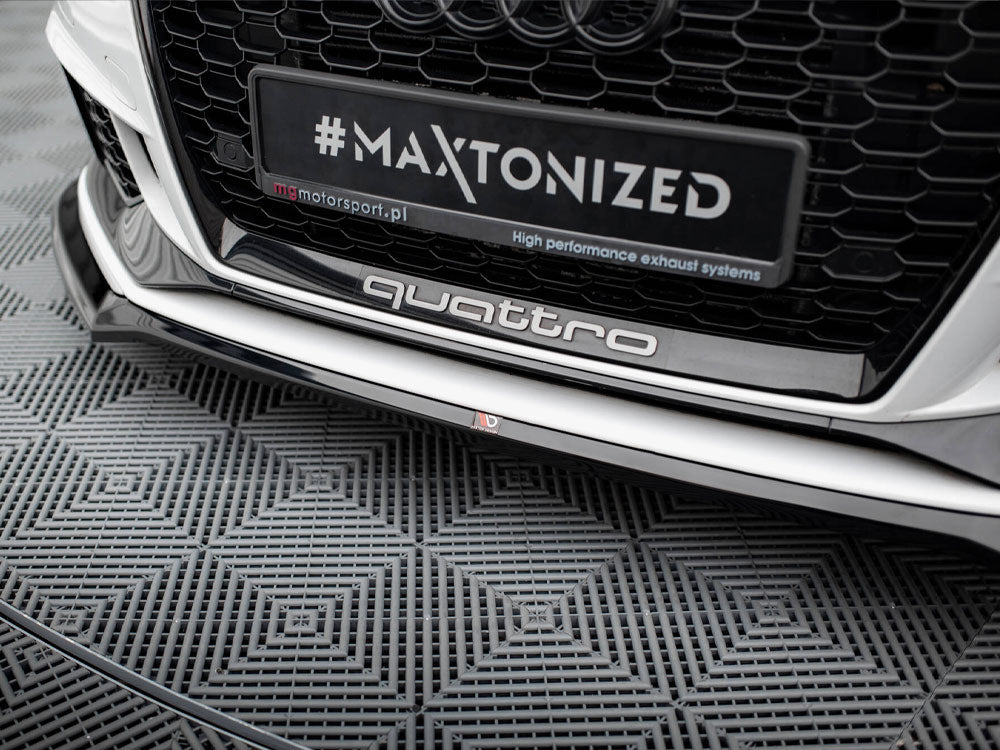 Front Splitter V.4 Audi RS3 Sedan 8V Facelift - Wayside Performance 