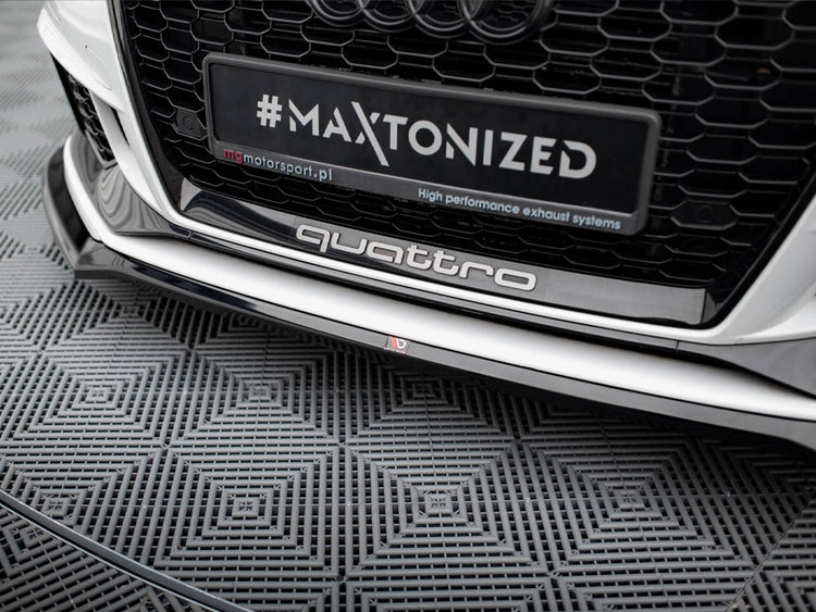 Front Splitter V.4 Audi RS3 Sedan 8V Facelift - Wayside Performance 