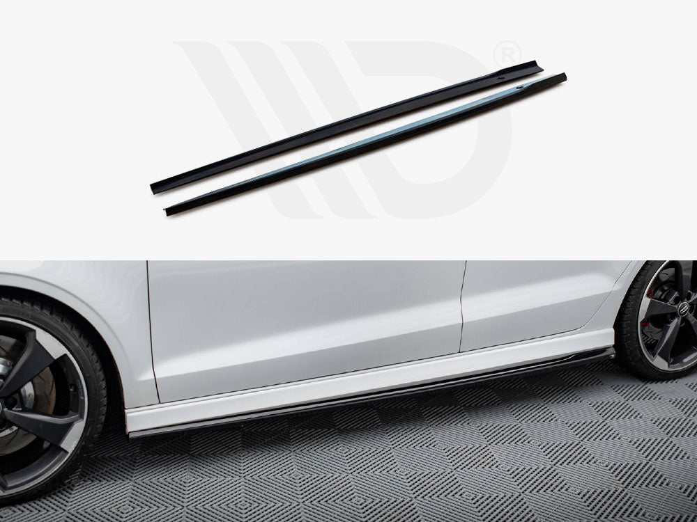 Side Skirts Diffusers V.2 Audi RS3 Sedan 8V Facelift - Wayside Performance 