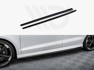 Side Skirts Diffusers V.2 Audi RS3 Sedan 8V Facelift - Wayside Performance 