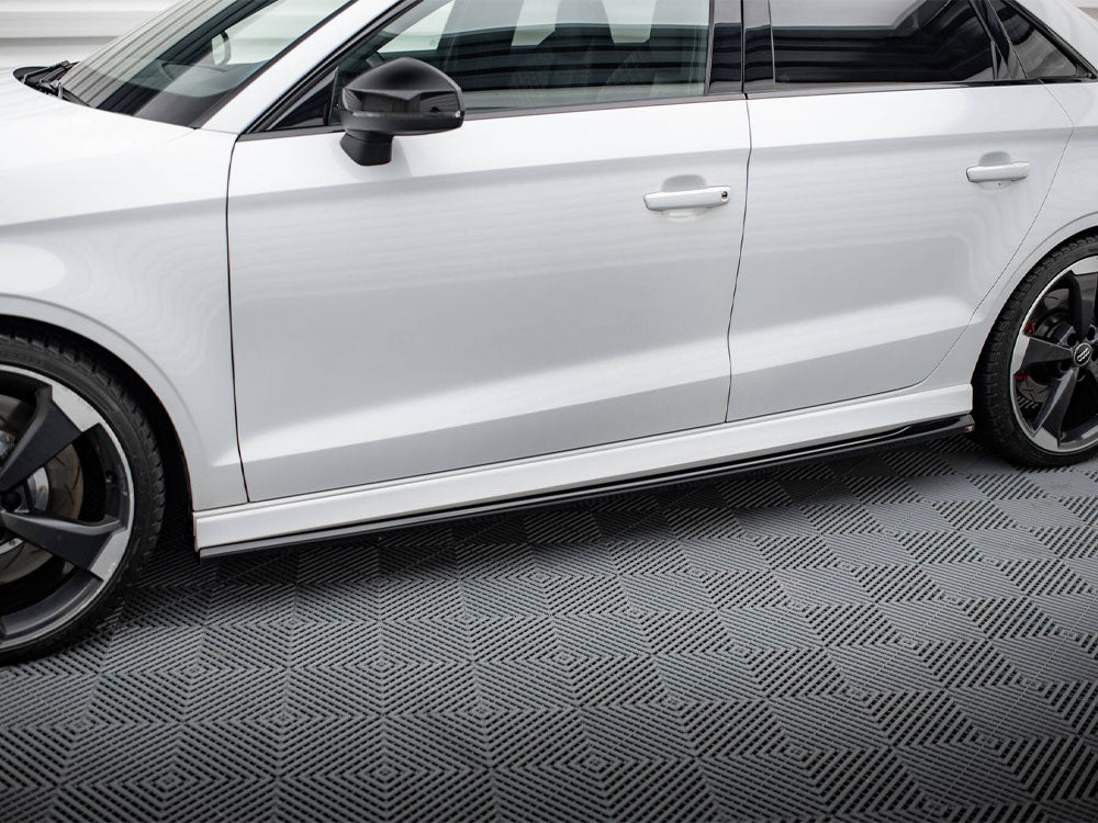 Side Skirts Diffusers V.2 Audi RS3 Sedan 8V Facelift - Wayside Performance 