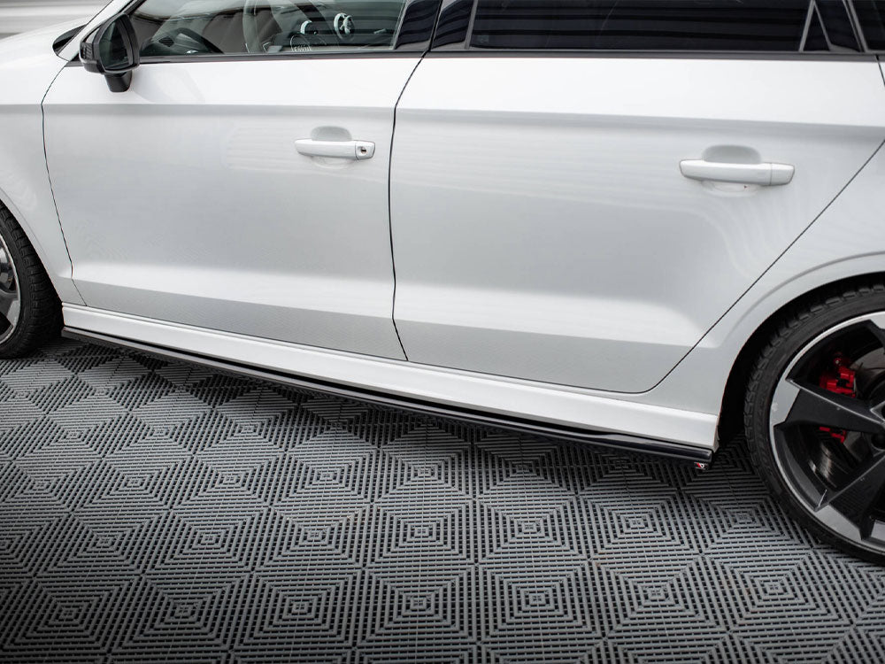 Side Skirts Diffusers V.2 Audi RS3 Sedan 8V Facelift - Wayside Performance 