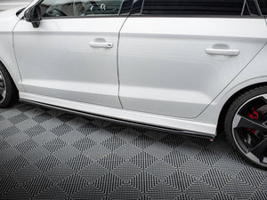 Side Skirts Diffusers V.2 Audi RS3 Sedan 8V Facelift - Wayside Performance 