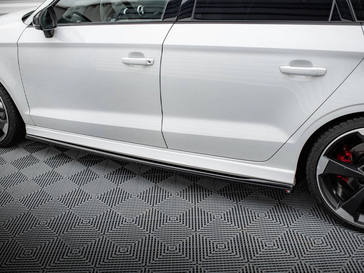 Side Skirts Diffusers V.2 Audi RS3 Sedan 8V Facelift - Wayside Performance 