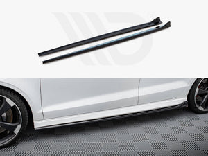Side Skirts Diffusers V.3 Audi RS3 Sedan 8V Facelift - Wayside Performance 