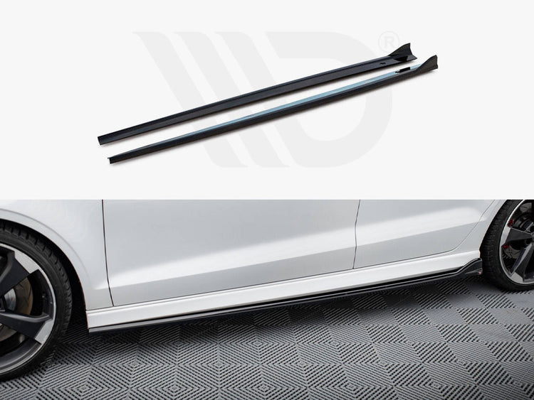 Side Skirts Diffusers V.3 Audi RS3 Sedan 8V Facelift - Wayside Performance 