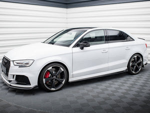 Side Skirts Diffusers V.3 Audi RS3 Sedan 8V Facelift - Wayside Performance 