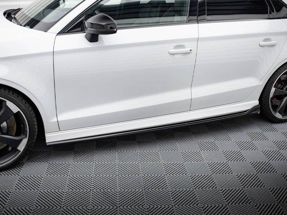 Side Skirts Diffusers V.3 Audi RS3 Sedan 8V Facelift - Wayside Performance 
