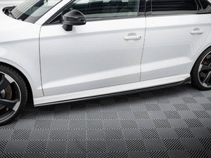 Side Skirts Diffusers V.3 Audi RS3 Sedan 8V Facelift - Wayside Performance 