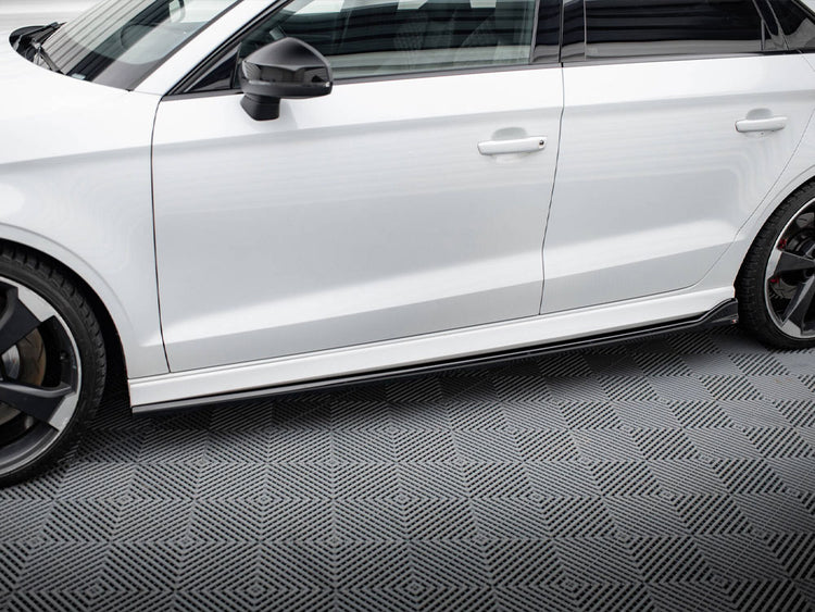 Side Skirts Diffusers V.3 Audi RS3 Sedan 8V Facelift - Wayside Performance 