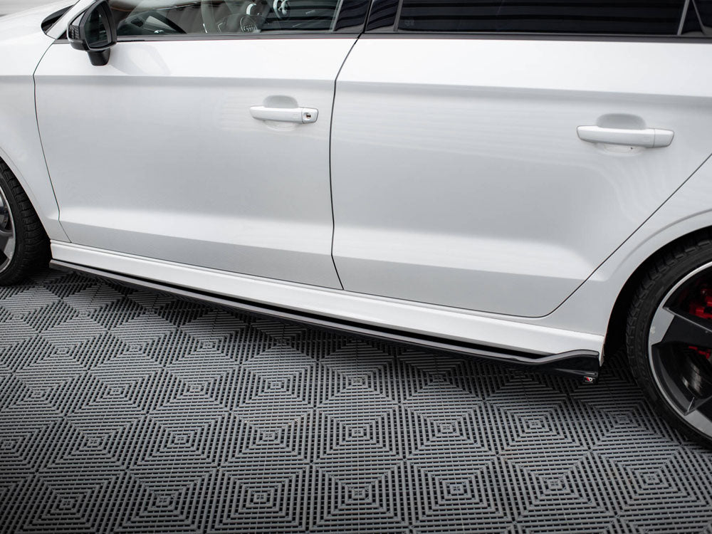 Side Skirts Diffusers V.3 Audi RS3 Sedan 8V Facelift - Wayside Performance 